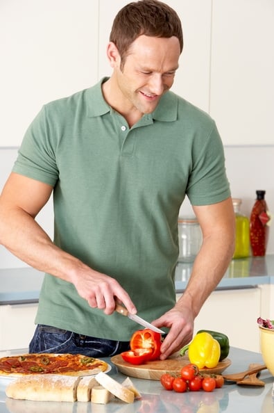 Picture of person cutting vegetables