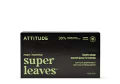 ATTITUDE Super Leaves Men Body Soap, Matcha & Bergamot