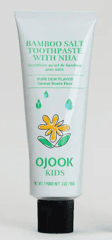 OJOOK Kids Bamboo Salt Toothpaste With nHA, Pure Dew