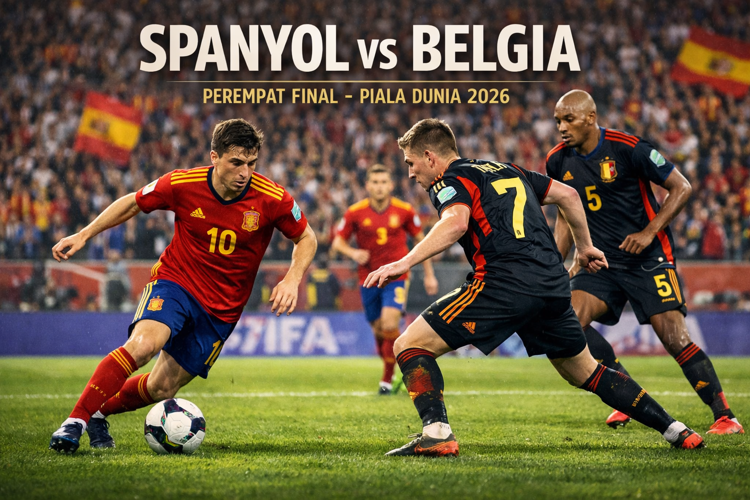 Jalalive Sajikan Streaming Spanyol vs Belgia Perempat Final Piala Dunia 2026 Pukul 02.00 WIB – Pertarungan Dua Tim Favorit Juara Dunia
